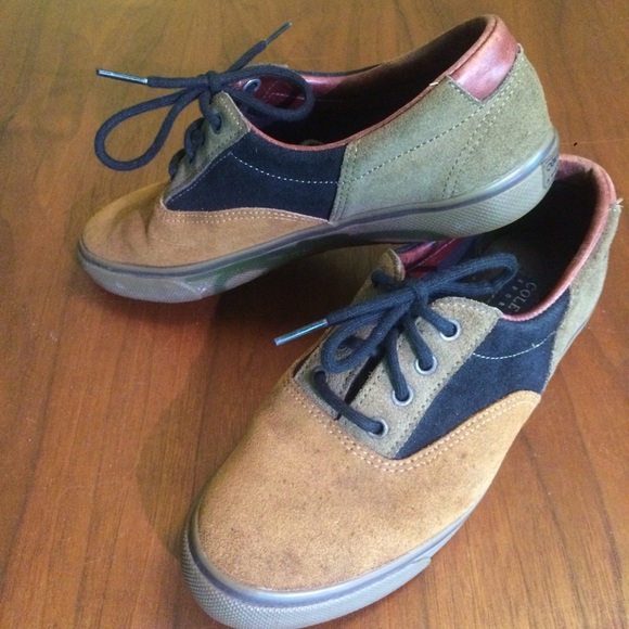 Cole Haan Shoes - Cole Haan Mixed Suede Leather Sneakers